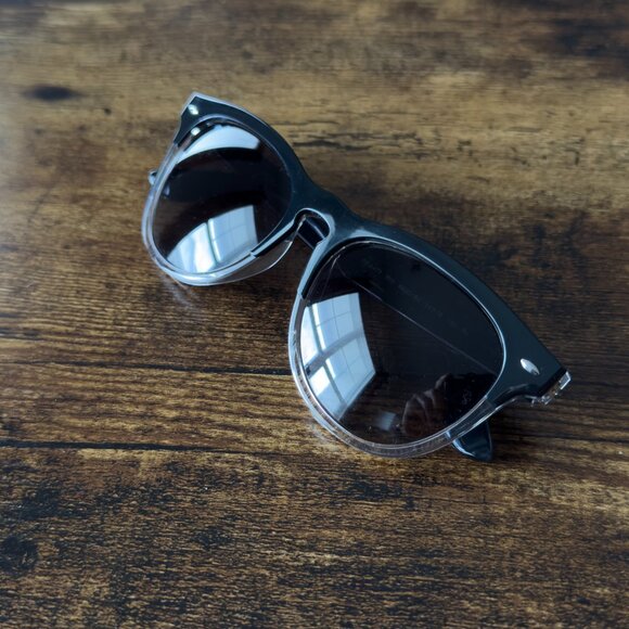 Ray-Ban RB4471 Iris Sunglasses – Black on Transparent - Picture 10 of 15